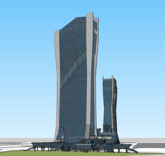 现代高层办公楼